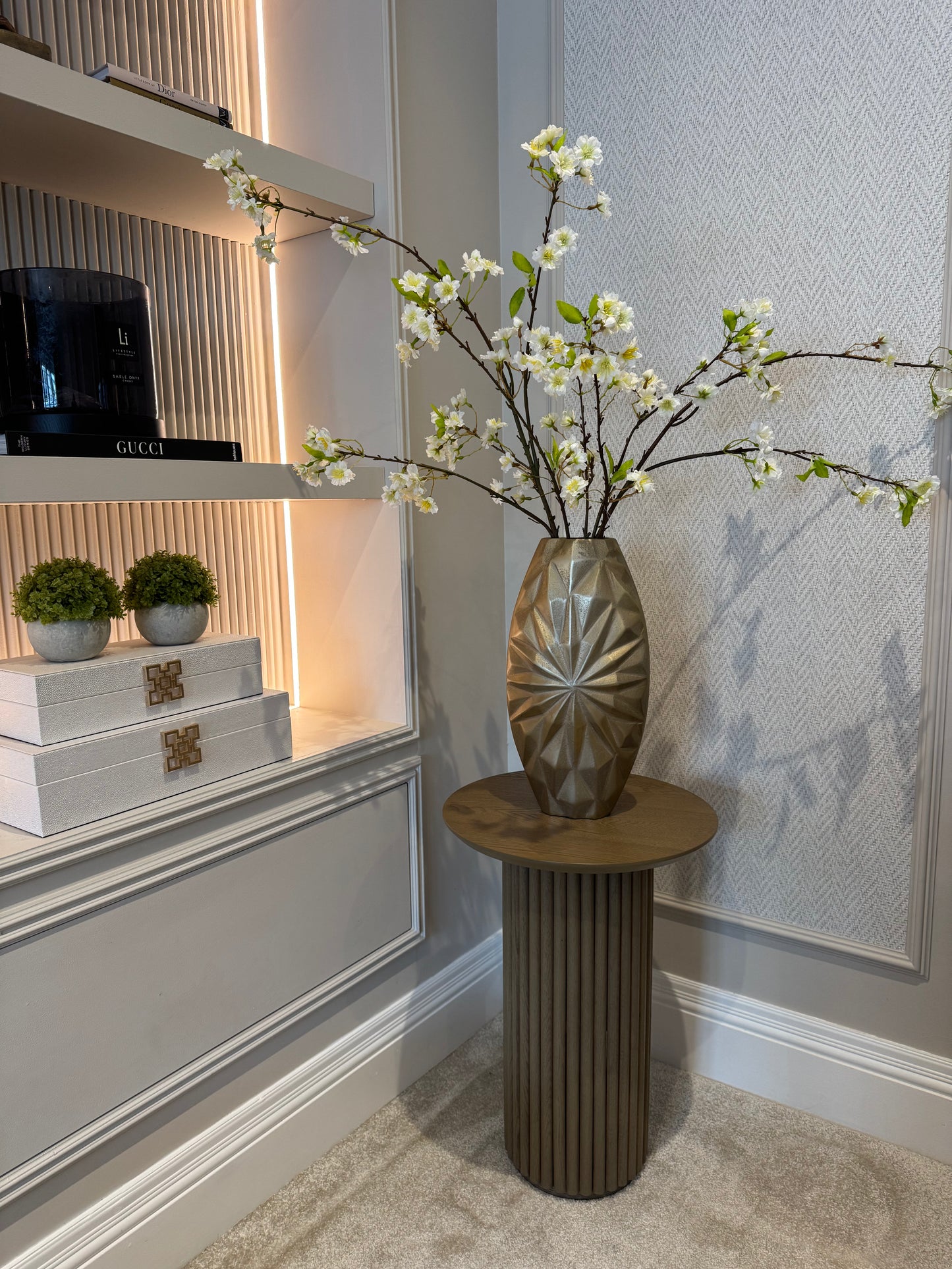 Hatton Cast Aluminium Vase 40cm
