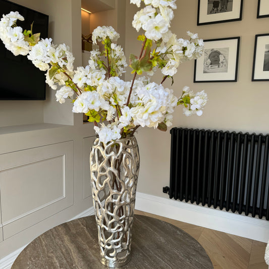 Nickel Coral Metal Vase