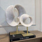 Tuzla Cream Ornament on Antique Bronze Base