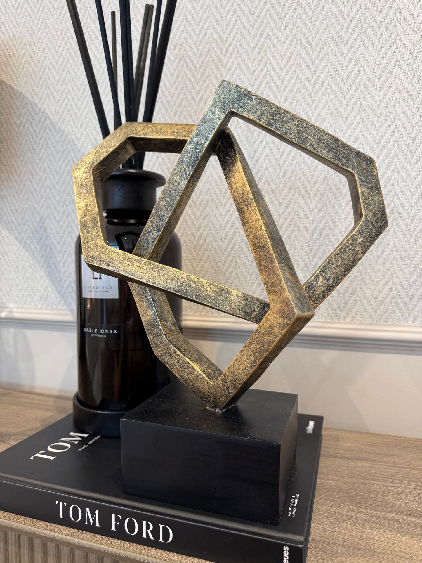 Geometric Bronze Sculpture