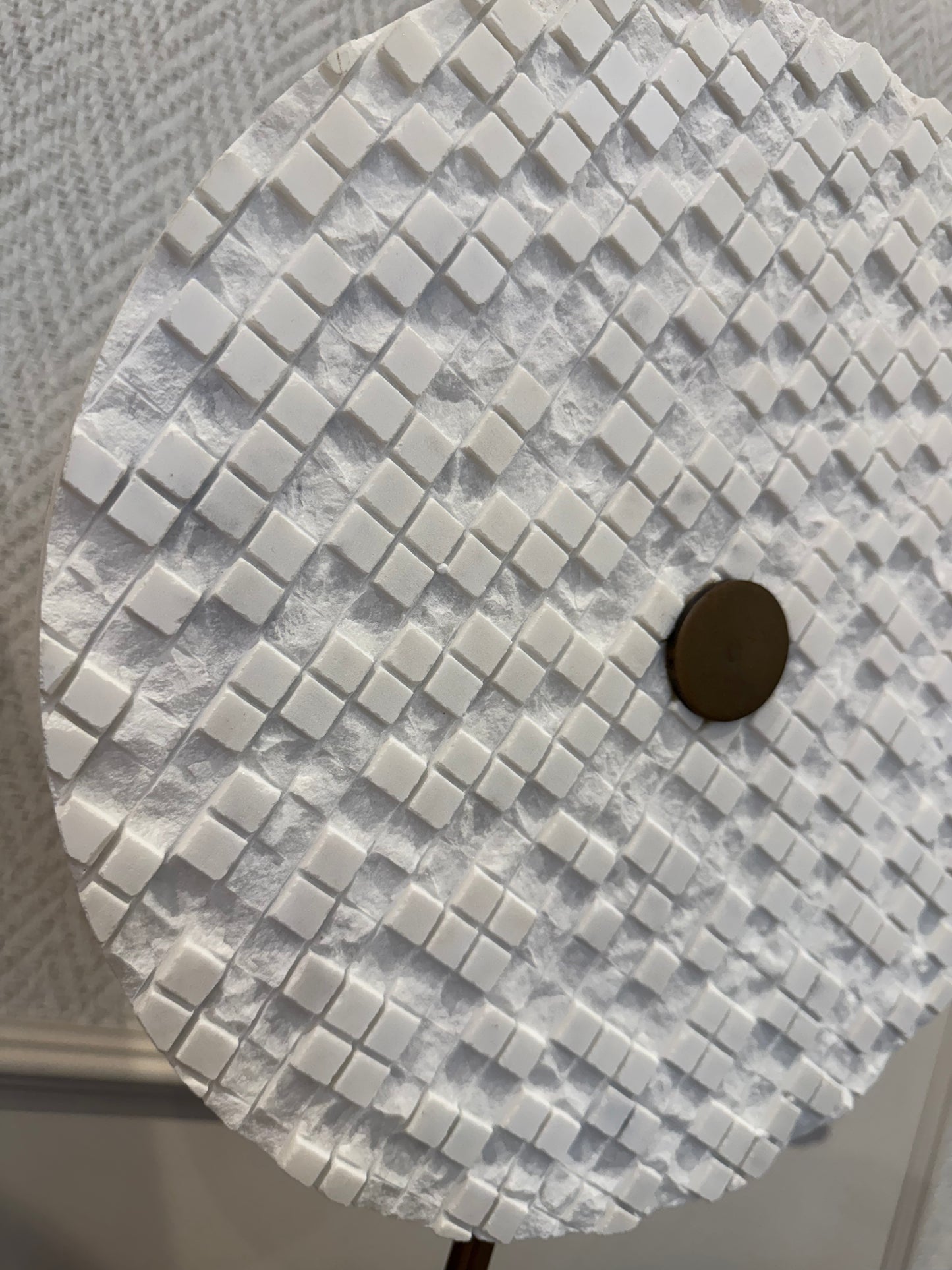 Yvo Large White Marble Ornament