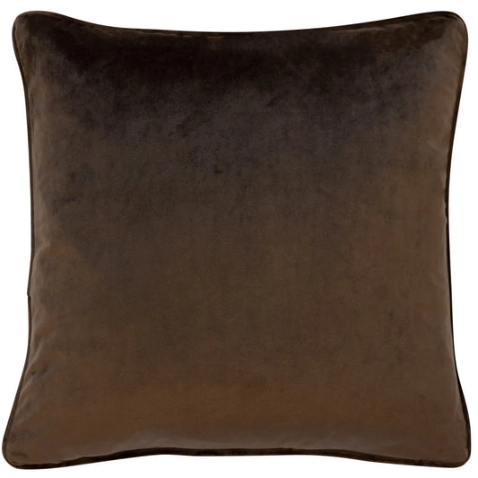 Chocolate Luxe Velvet 16" Cushion