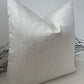 Isabella White Sparkly 20" Cushion