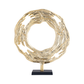 Marlo Gold Round 39cm Metal Sculpture