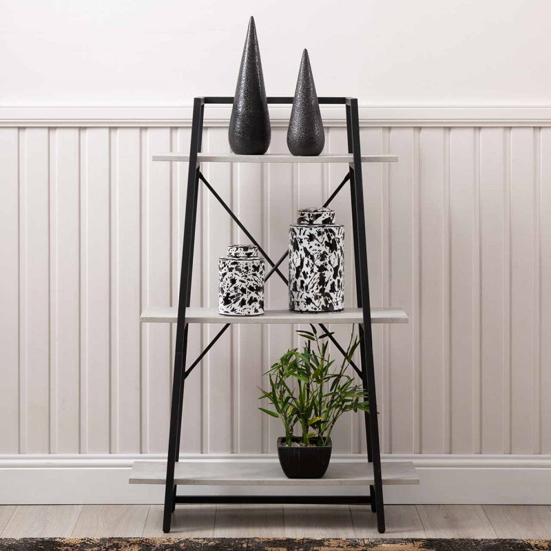Bria 30cm White and Black Ginger Jar