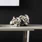 Silver Knot Ceramic Medium Sculpture