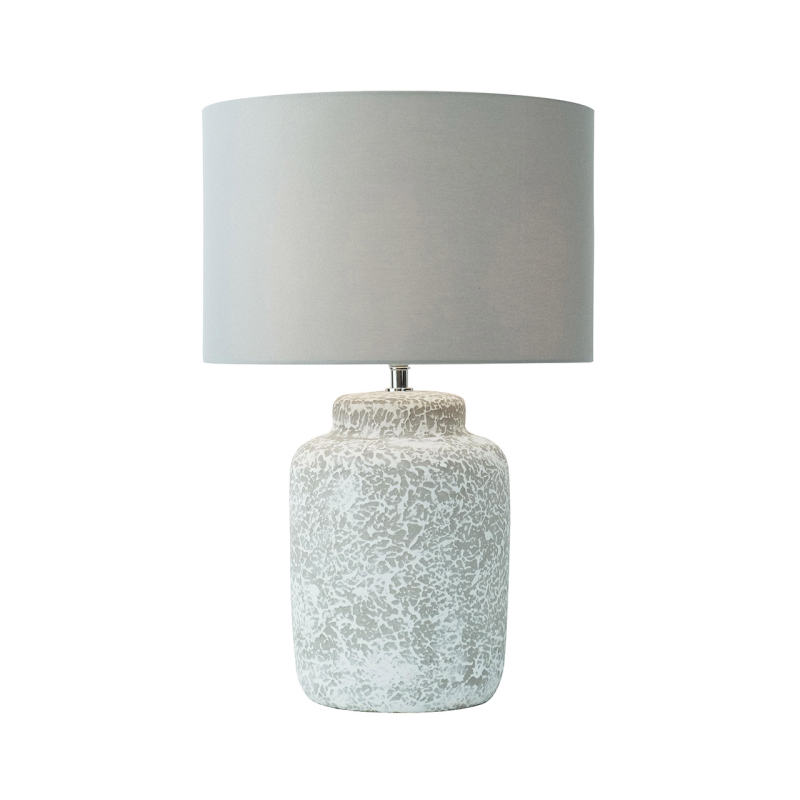 Rocko Grey Stone Table Lamp