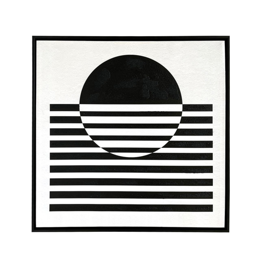 Murmillo Abstract Black/White Canvas