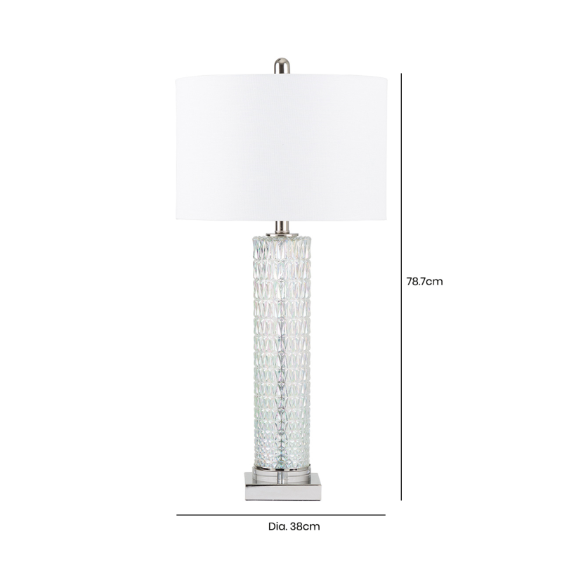 Miley Clear Glass Table Lamp