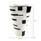 30cm White & Black Ceramic Vase