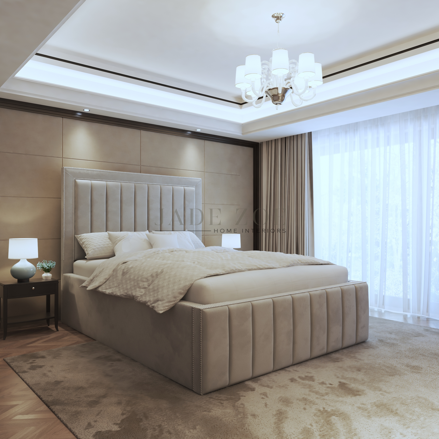 Giovanna Luxury Bed Jade Zoe Home Interiors