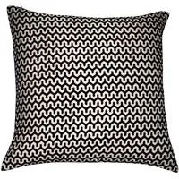 Black Wave Cut Velvet Cushion 16"